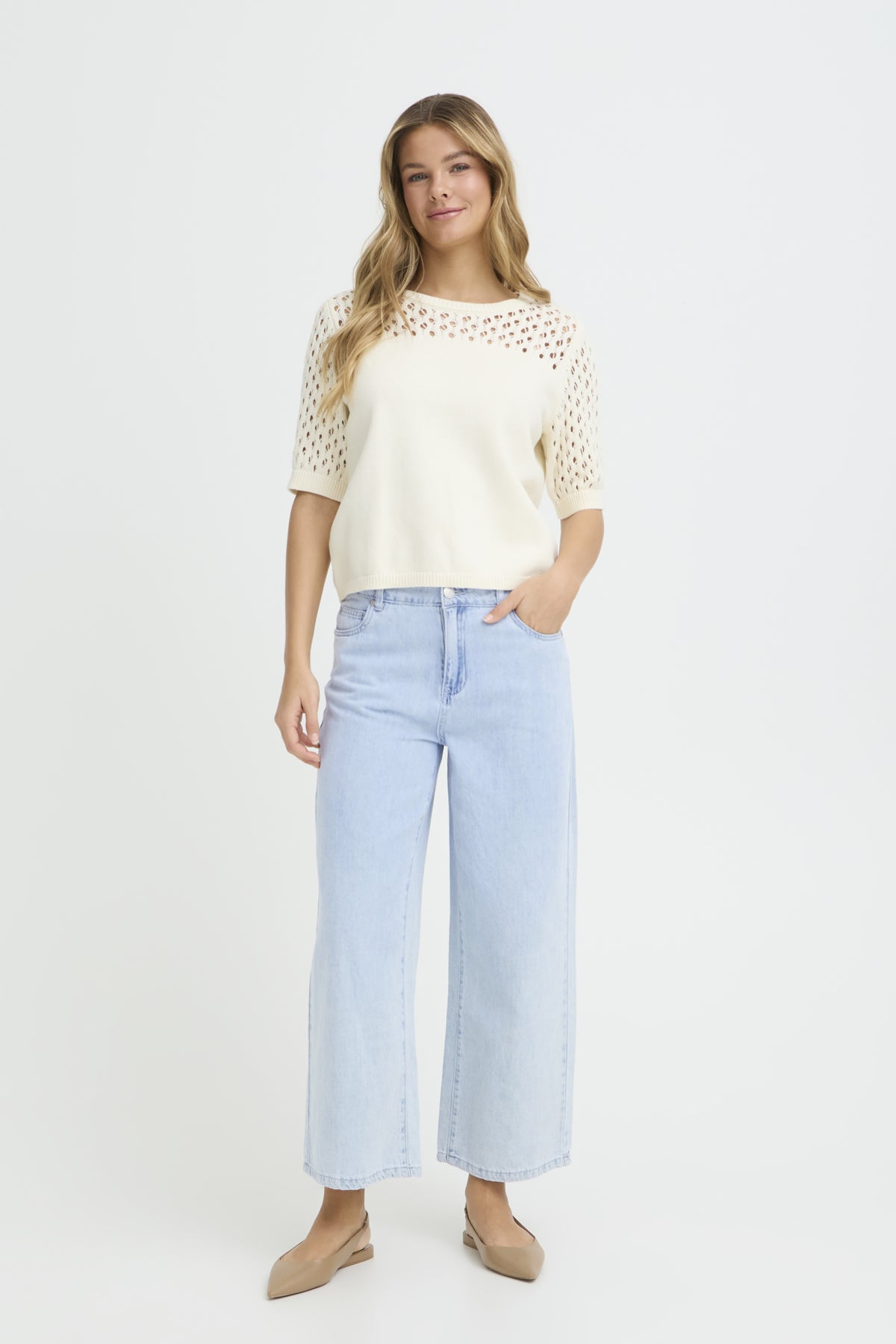 Fransa  FRLISE JEANS 1, Light blue denim