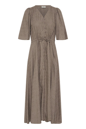Fransa FRLAYA DRESS 1,  Dot Dots Mountain T. White Dot