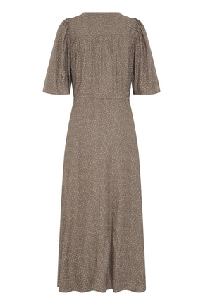 Fransa FRLAYA DRESS 1,  Dot Dots Mountain T. White Dot