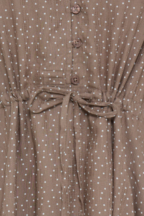 Fransa FRLAYA DRESS 1,  Dot Dots Mountain T. White Dot