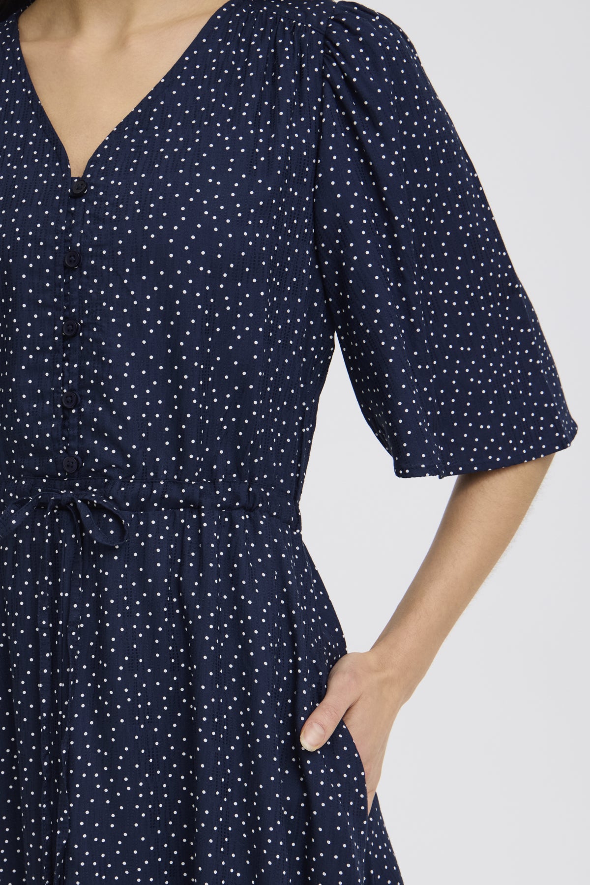 Fransa FRLAYA DRESS 1,  Dot Dots Navy Blazer