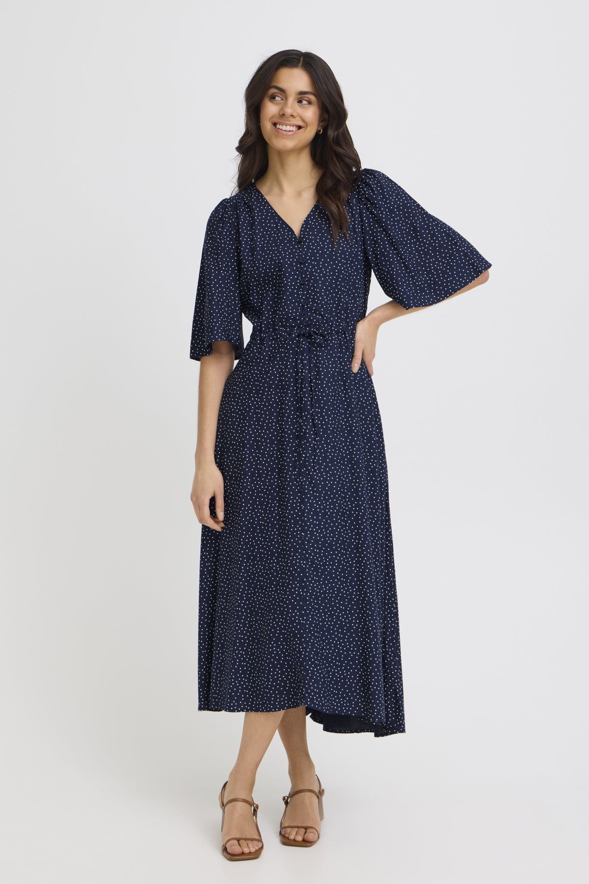 Fransa FRLAYA DRESS 1,  Dot Dots Navy Blazer