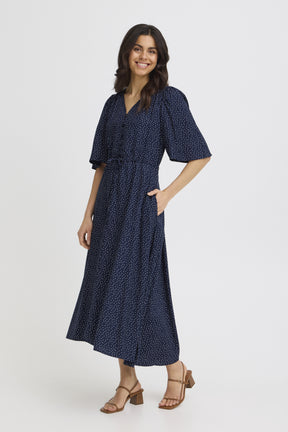 Fransa FRLAYA DRESS 1,  Dot Dots Navy Blazer