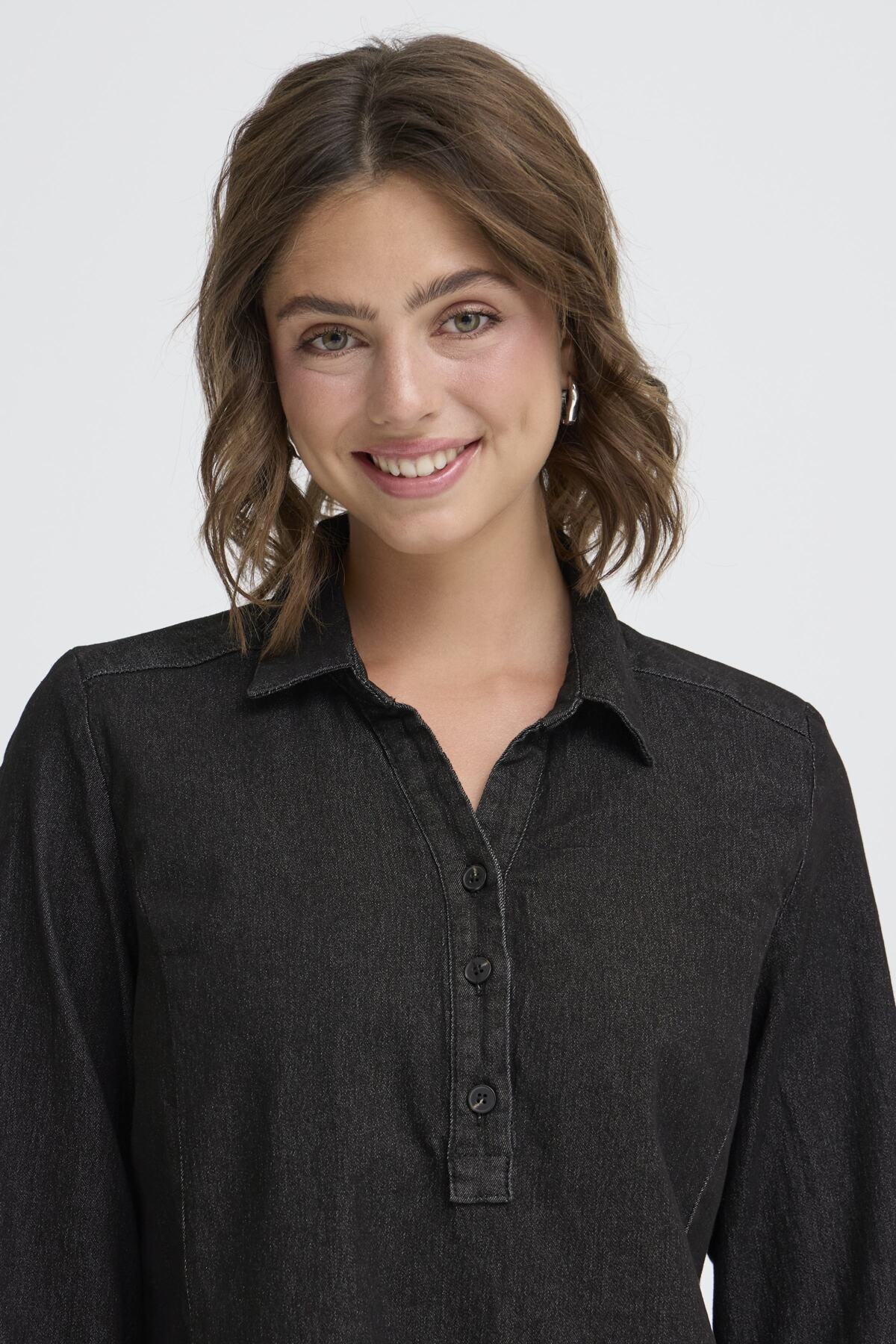 Fransa FRCHI DRESS 1, Black Denim