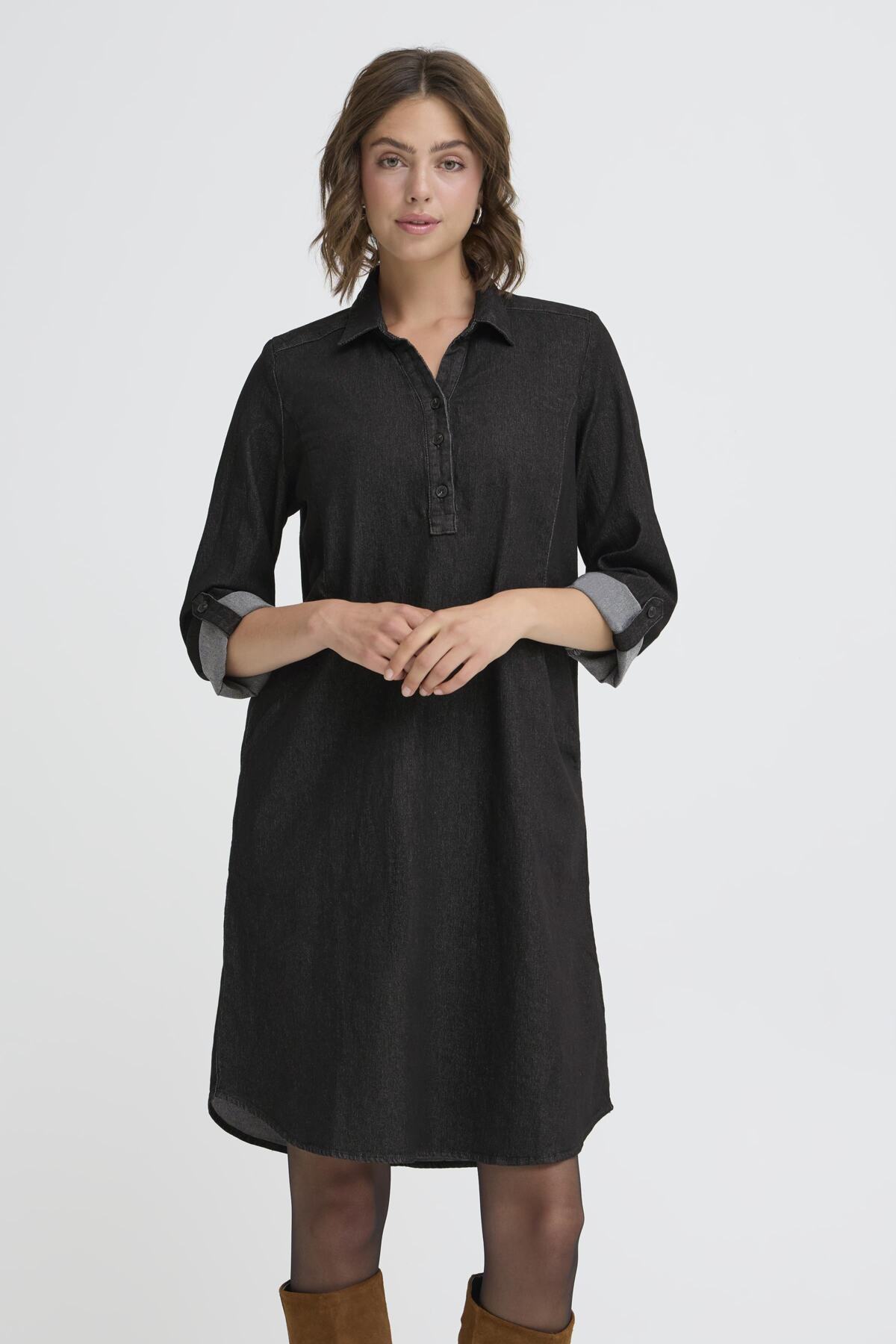 Fransa FRCHI DRESS 1, Black Denim