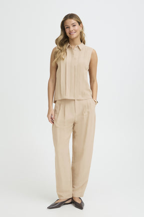 Fransa FRADAH BLOUSE 1, SAVANNAH TAN