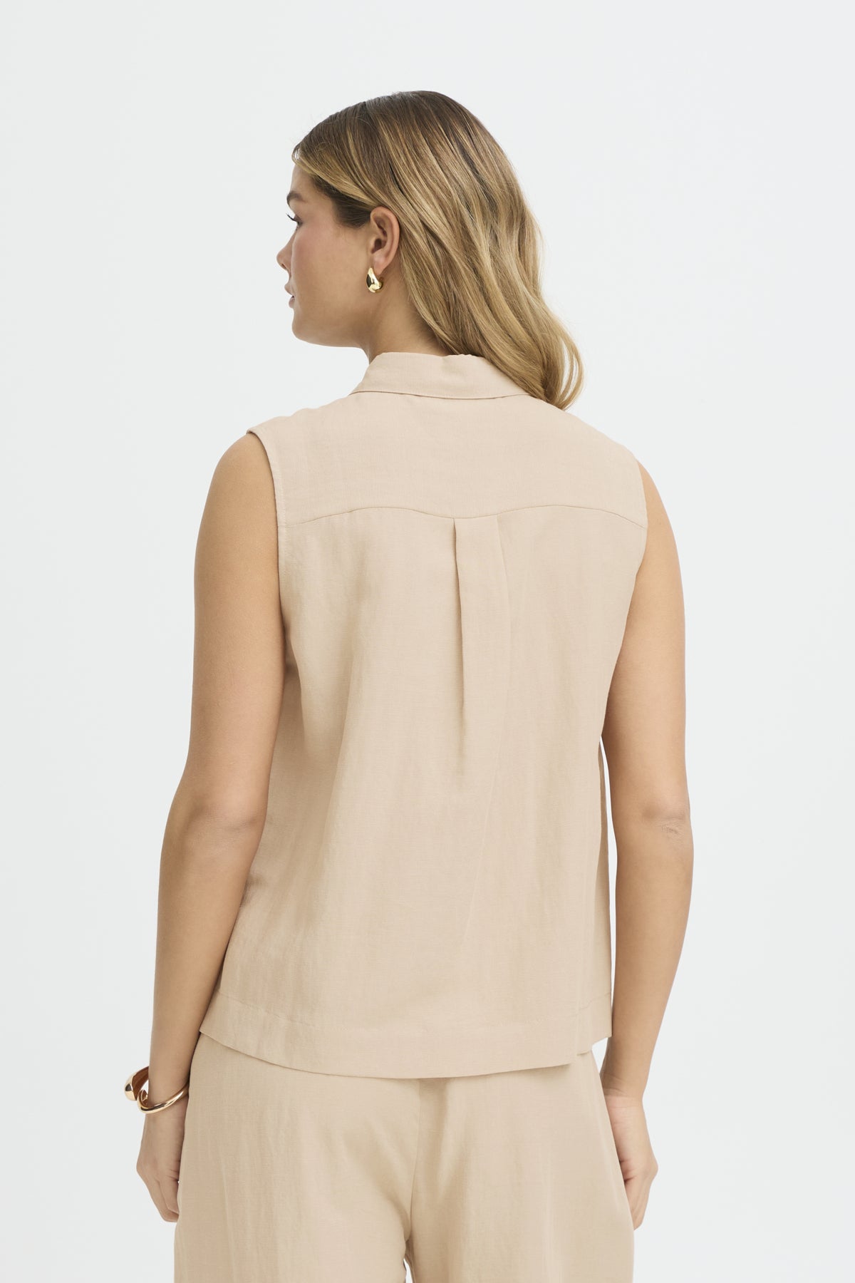 Fransa FRADAH BLOUSE 1, SAVANNAH TAN
