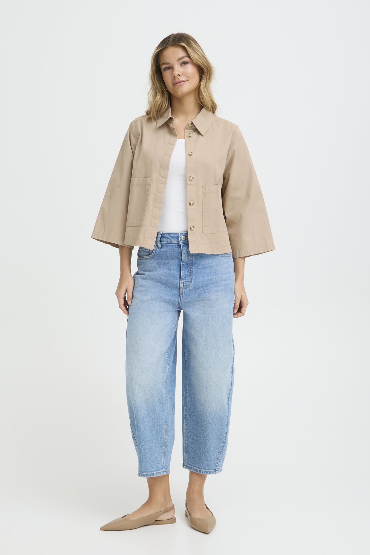 Fransa FRABILENE SHIRT 1, SAVANNAH TAN