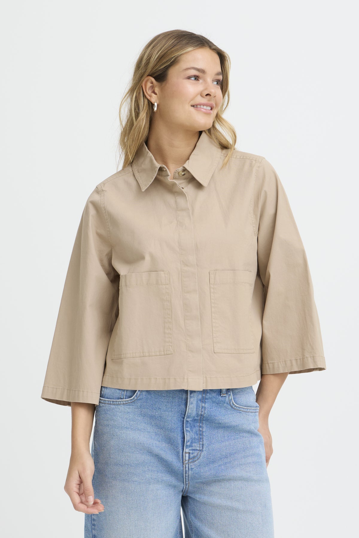 Fransa FRABILENE SHIRT 1, SAVANNAH TAN