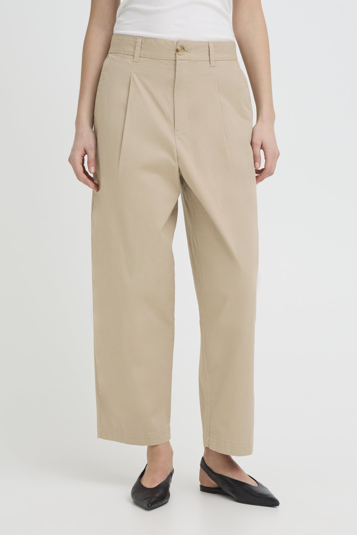 Fransa FRABILENE PANTS 1, SAVANNAH TAN