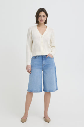 Fransa FRLORELEI SHORTS 1, Mid Blue denim