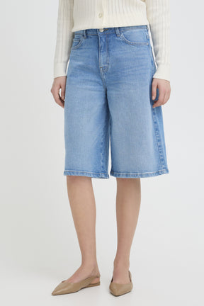 Fransa FRLORELEI SHORTS 1, Mid Blue denim