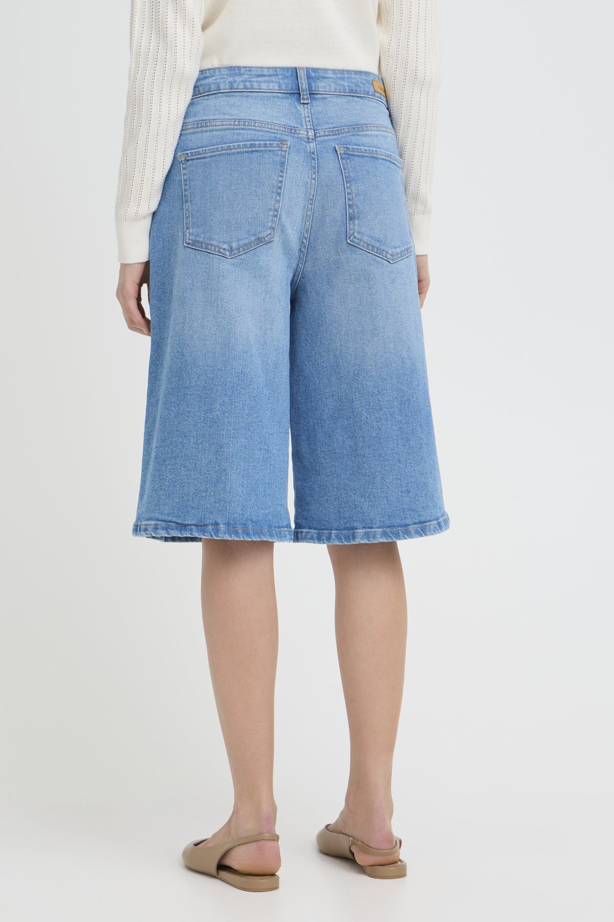 Fransa FRLORELEI SHORTS 1, Mid Blue denim