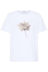 Fransa FRFRANCESCA TEE 1, SAVANNAH TANN FLOWER