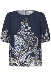 Fransa FRADARA BLOUSE 4, NAVY BLAZER W  PAISLEY