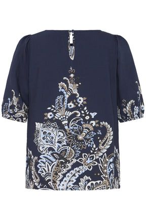 Fransa FRADARA BLOUSE 4, NAVY BLAZER W  PAISLEY
