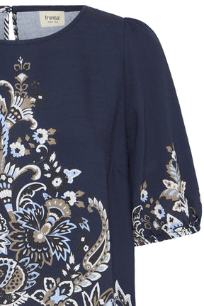 Fransa FRADARA BLOUSE 4, NAVY BLAZER W  PAISLEY