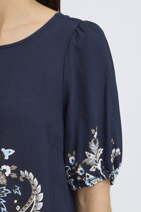 Fransa FRADARA BLOUSE 4, NAVY BLAZER W  PAISLEY