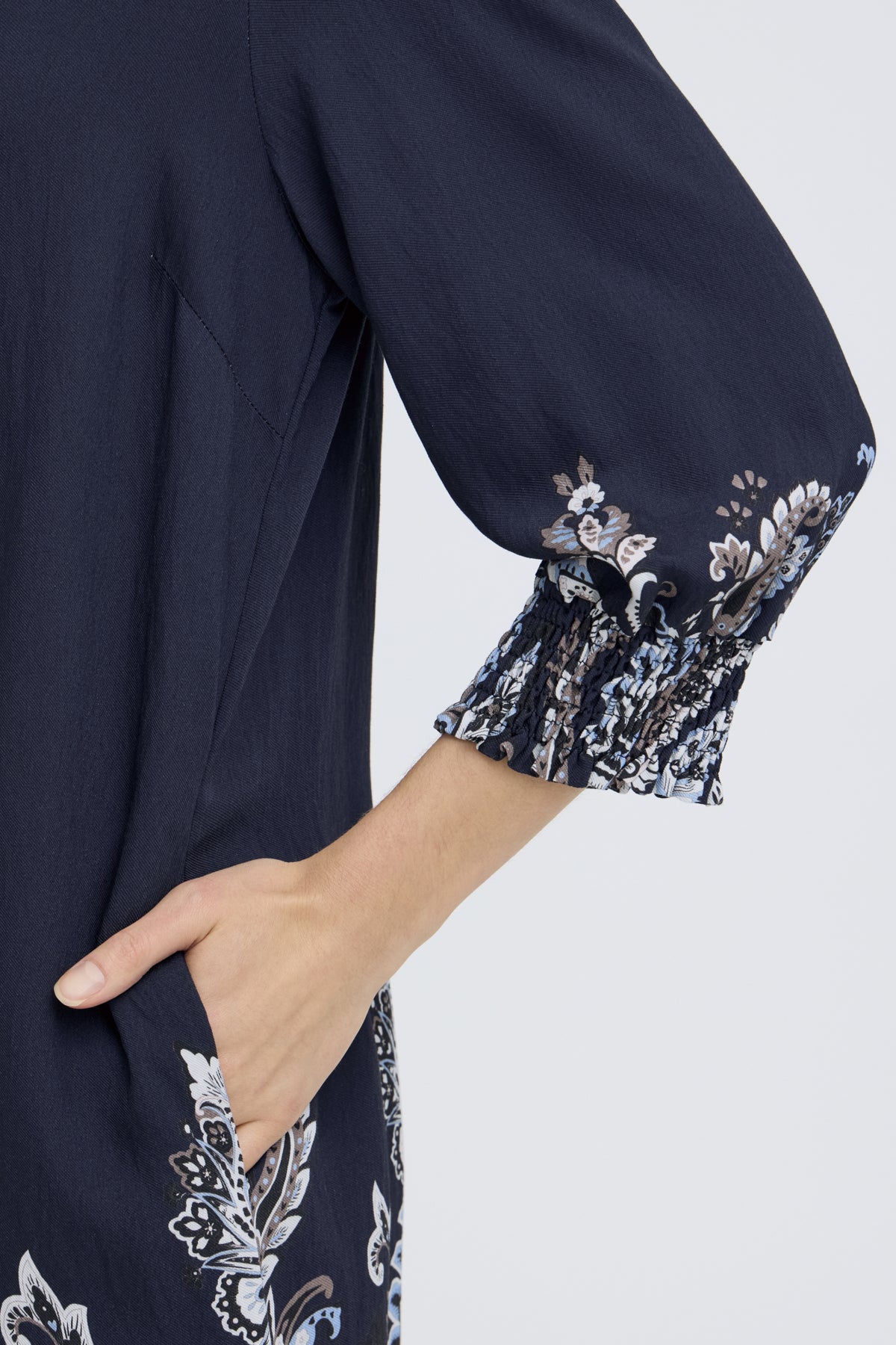 Fransa FRADARA DRESS 2, NAVY BLAZER W PAISLEY