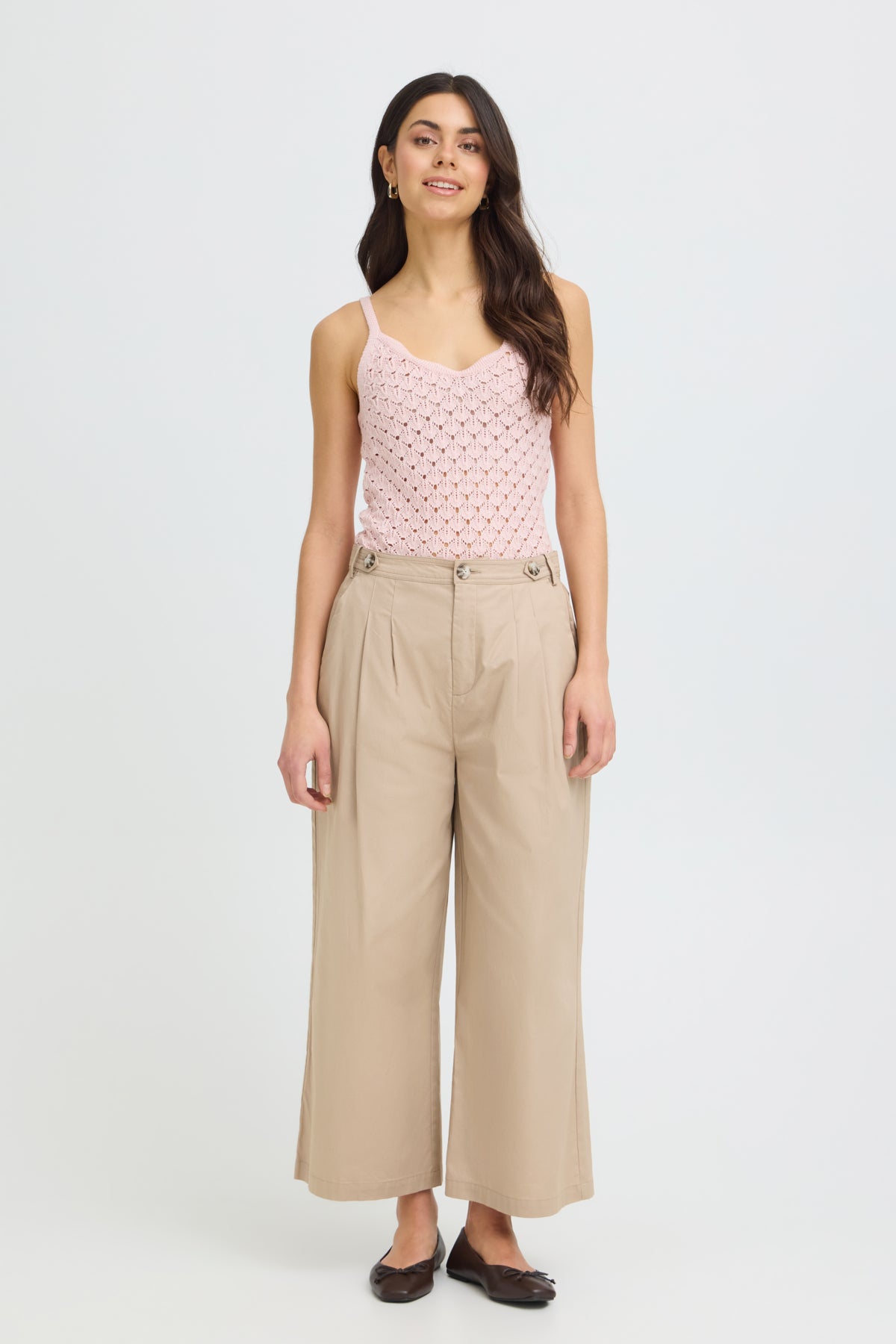 Fransa FRTRUE PANTS 1, SAVANNAH TAN