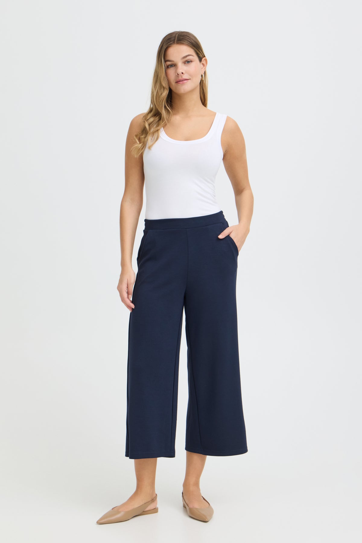 Fransa FRAURORA PANTS 8, Navy Blazer
