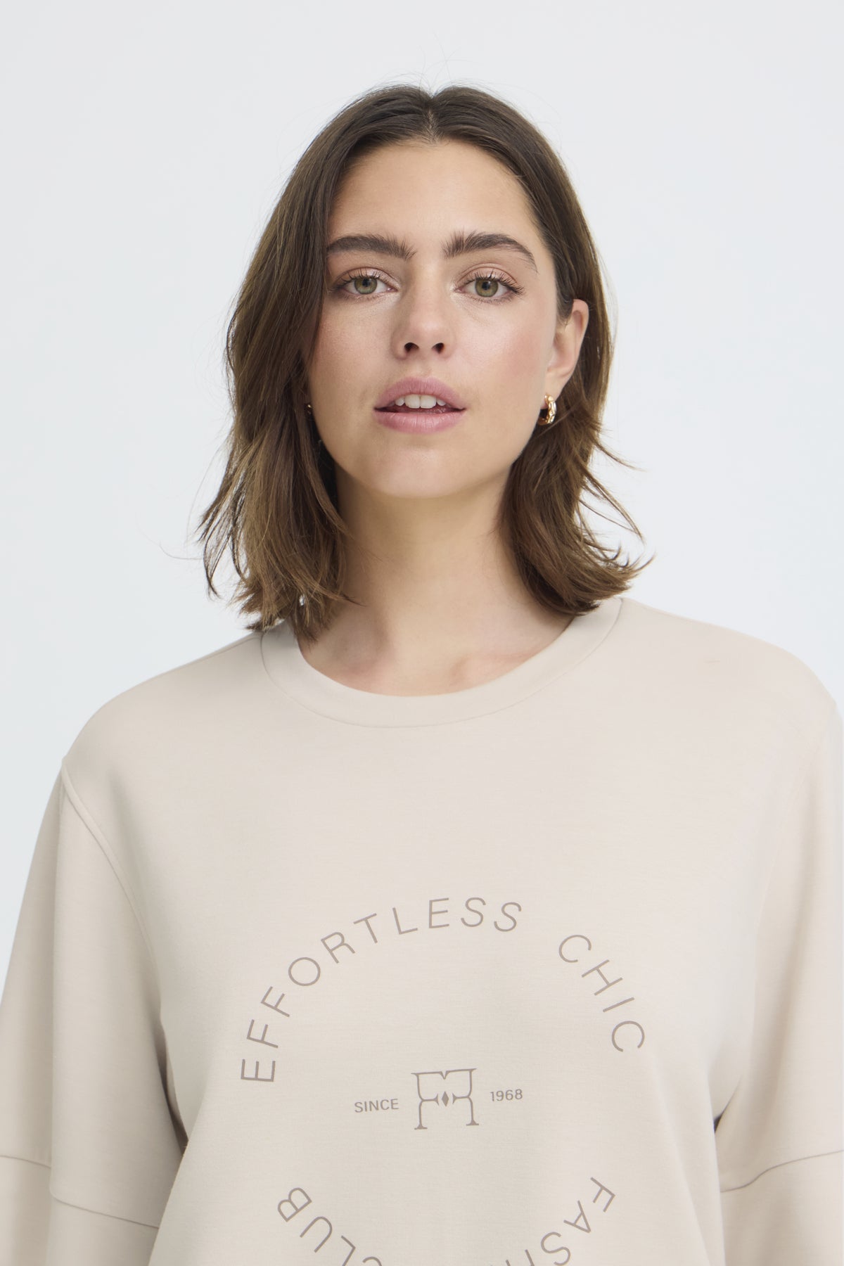 Fransa FRAURORA TEE 4, GRAY MORNING