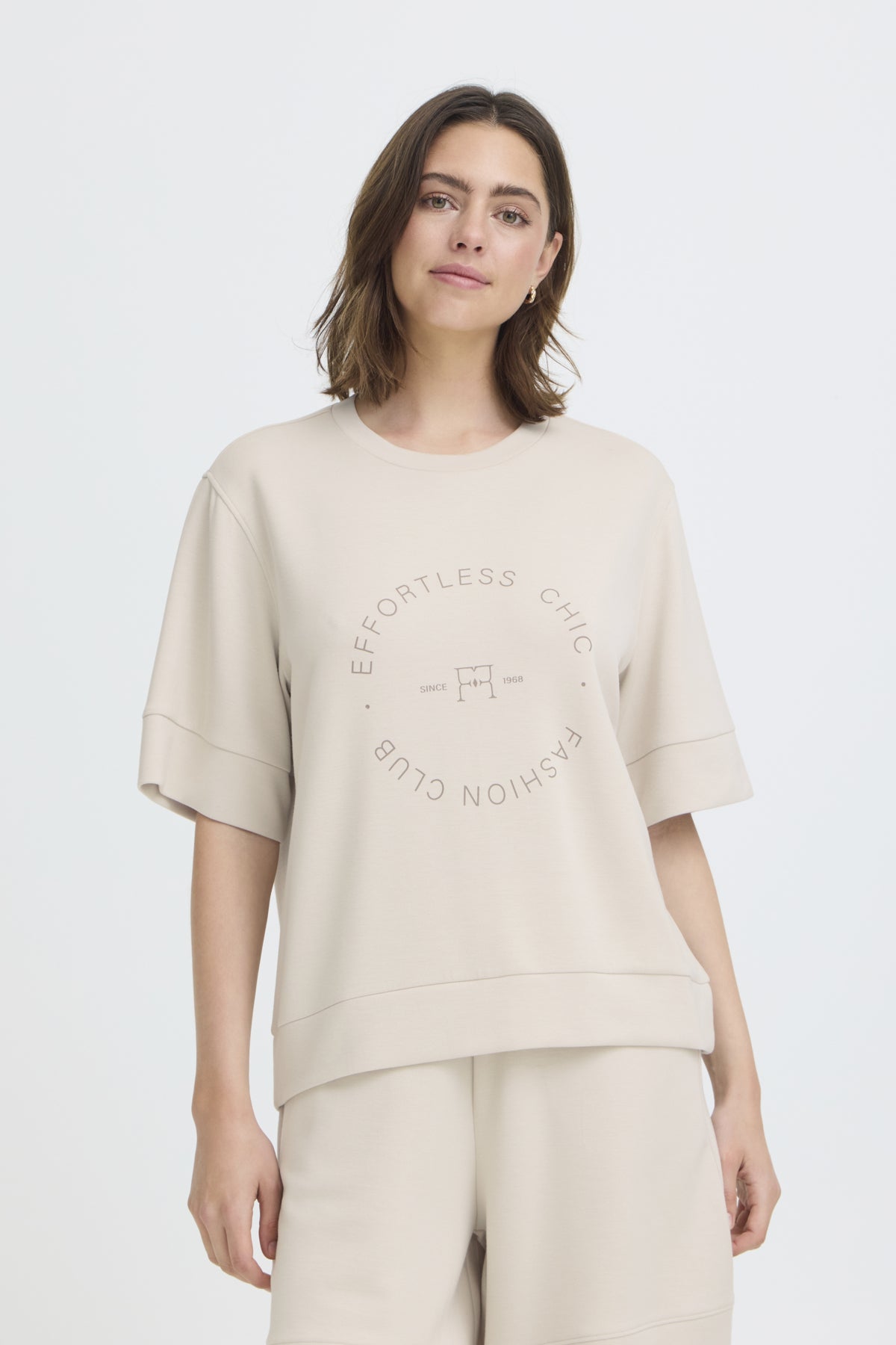 Fransa FRAURORA TEE 4, GRAY MORNING