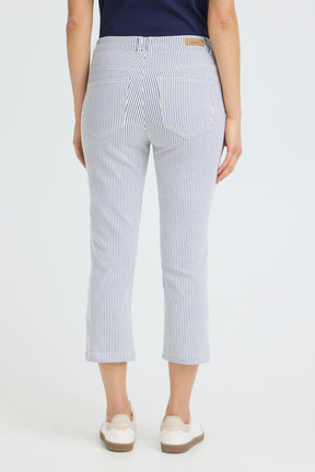 Fransa FRENA TESSA CAPRI 2, BIRCH W. NAVY BLAZER STRIPE