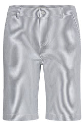Fransa FRENA SHORTS 2, BIRCH W. NAVY STRIPE