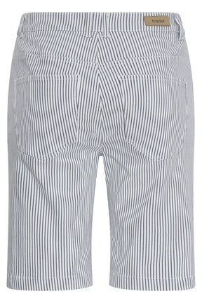 Fransa FRENA SHORTS 2, BIRCH W. NAVY STRIPE