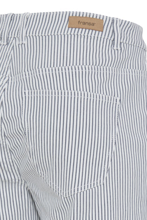 Fransa FRENA SHORTS 2, BIRCH W. NAVY STRIPE