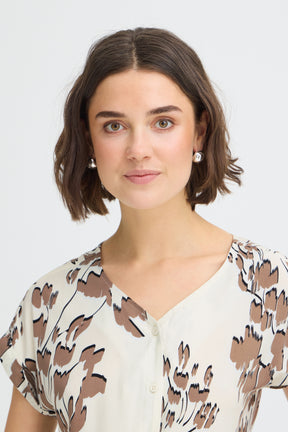 Fransa FRHEAT BLOUSE 3, MOUNTAIN TRAIL