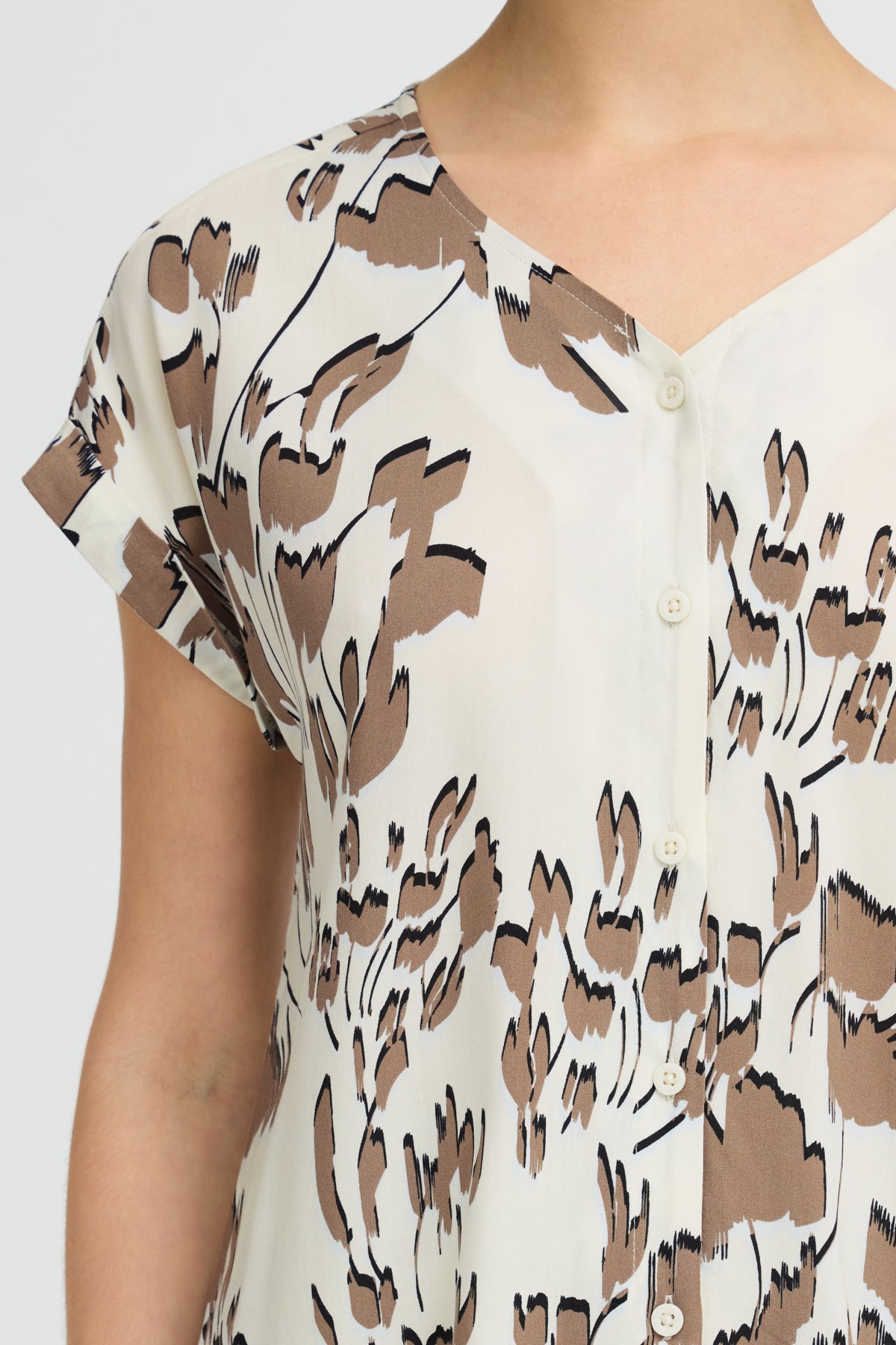 Fransa FRHEAT BLOUSE 3, MOUNTAIN TRAIL