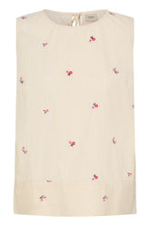 Fransa FRBERNIE TOP 1, YELLOW WHITE STRIPE FLORAL
