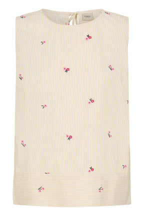 Fransa FRBERNIE TOP 1, YELLOW WHITE STRIPE FLORAL