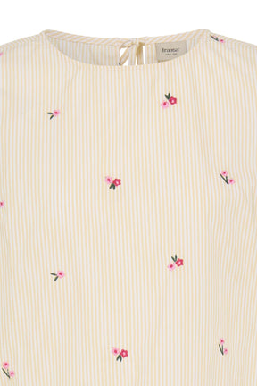 Fransa FRBERNIE TOP 1, YELLOW WHITE STRIPE FLORAL