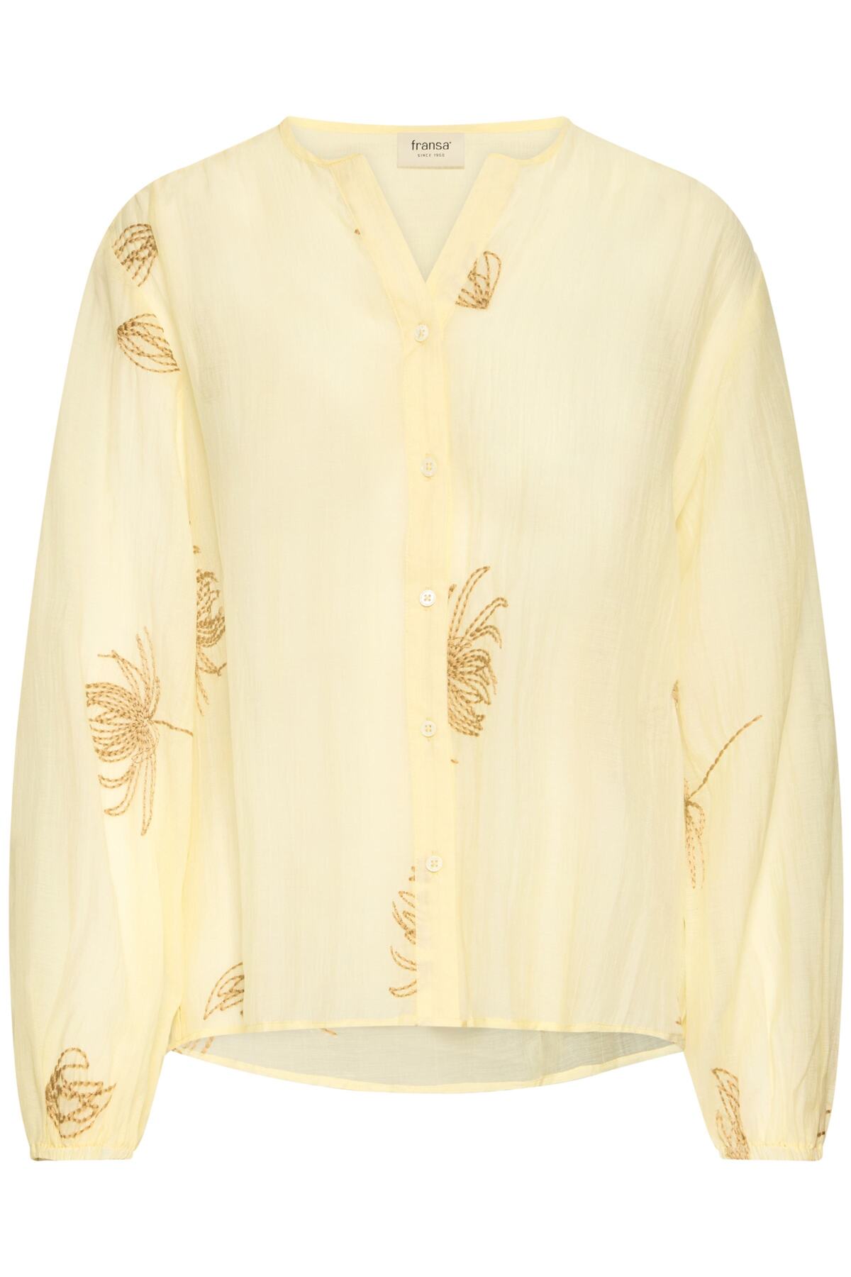 Fransa FRWINA SHIRT 1, PASTEL YELLOW