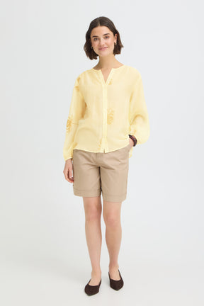 Fransa FRWINA SHIRT 1, PASTEL YELLOW