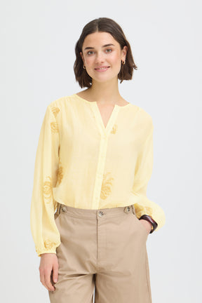 Fransa FRWINA SHIRT 1, PASTEL YELLOW