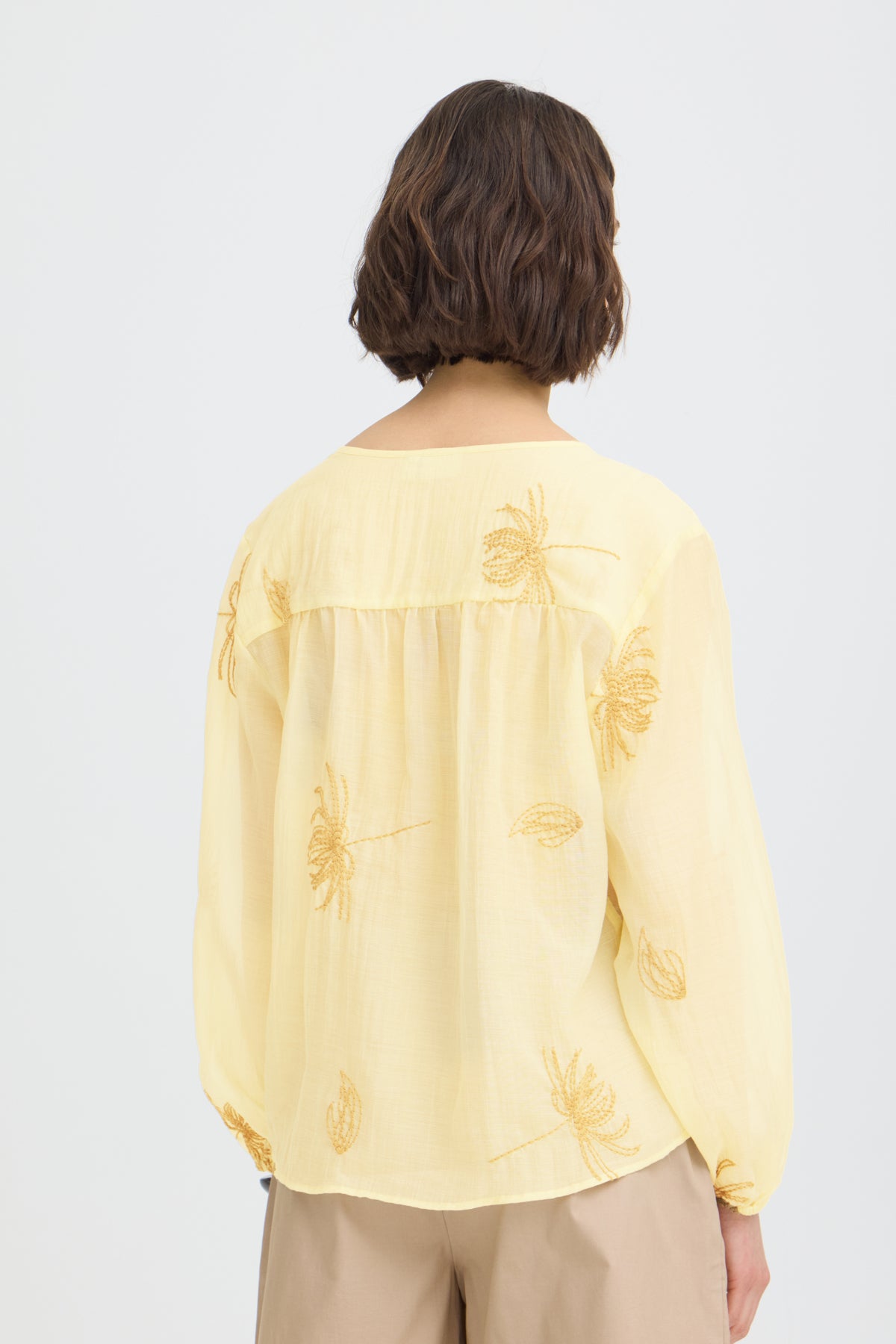 Fransa FRWINA SHIRT 1, PASTEL YELLOW