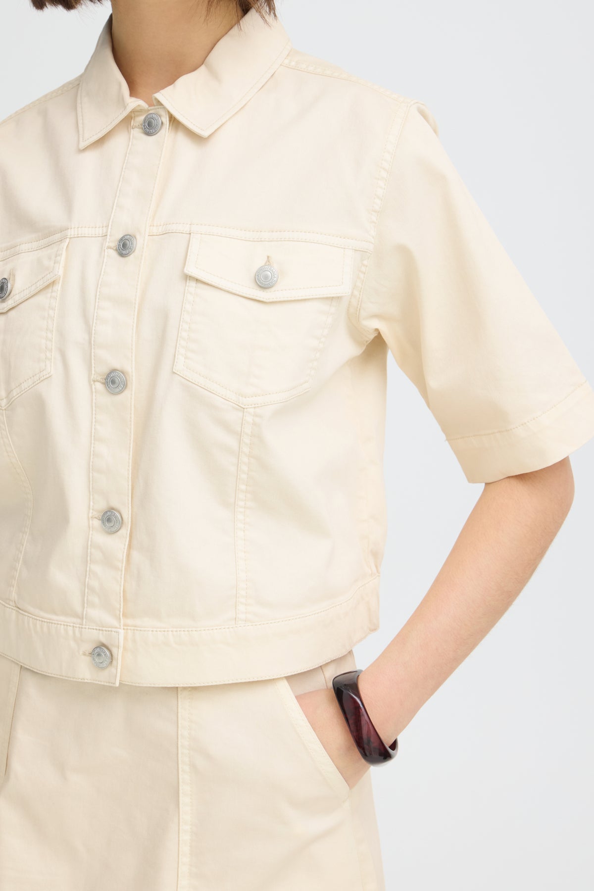 Fransa FRTWILL JACKET 4, WHISPER WHITE