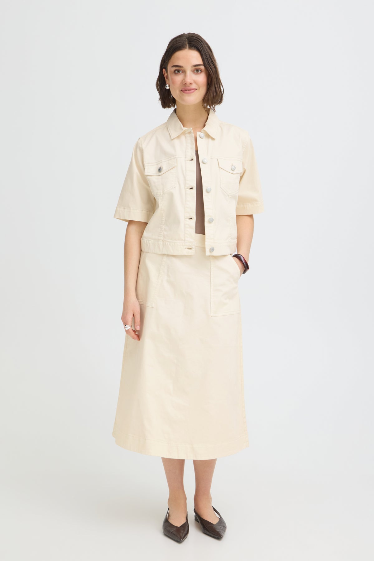 Fransa FRTWILL JACKET 4, WHISPER WHITE