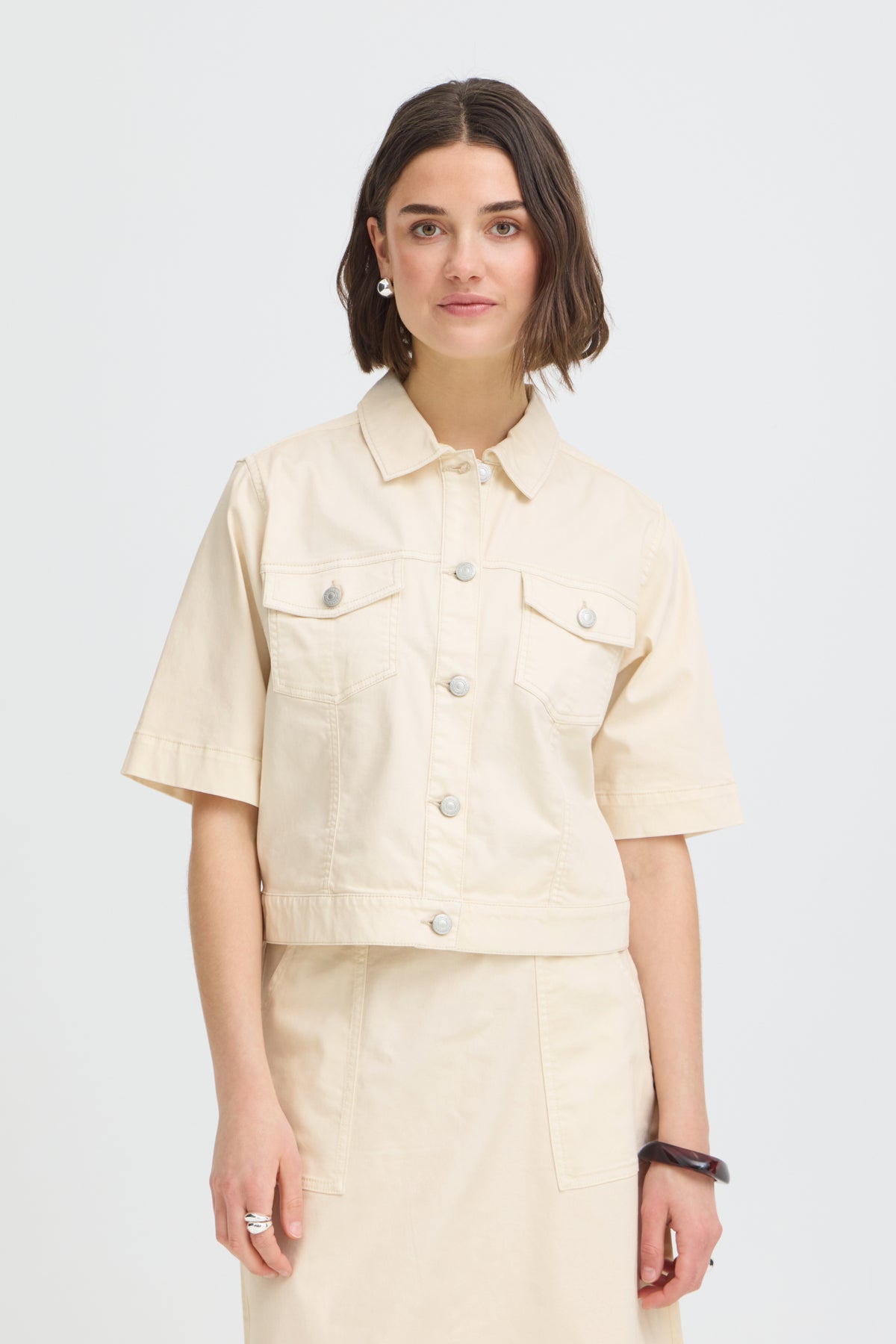 Fransa FRTWILL JACKET 4, WHISPER WHITE