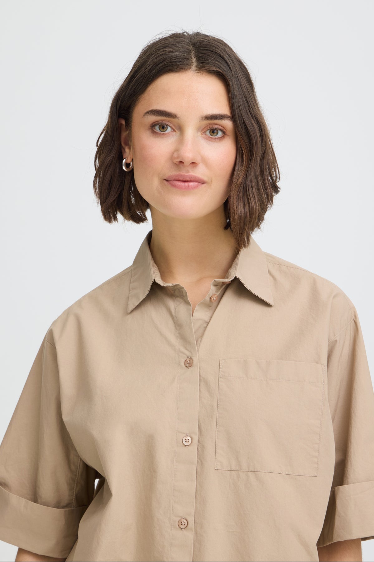 Fransa FRGITI SHIRT 1, SAVANNAH TAN