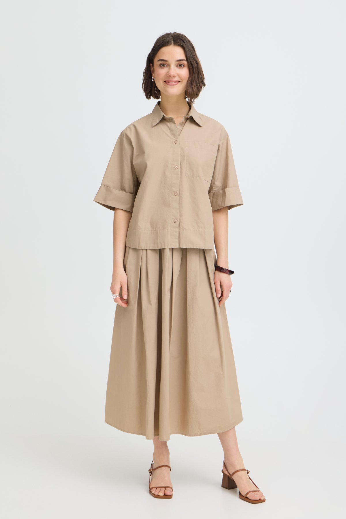 Fransa FRGITI SHIRT 1, SAVANNAH TAN