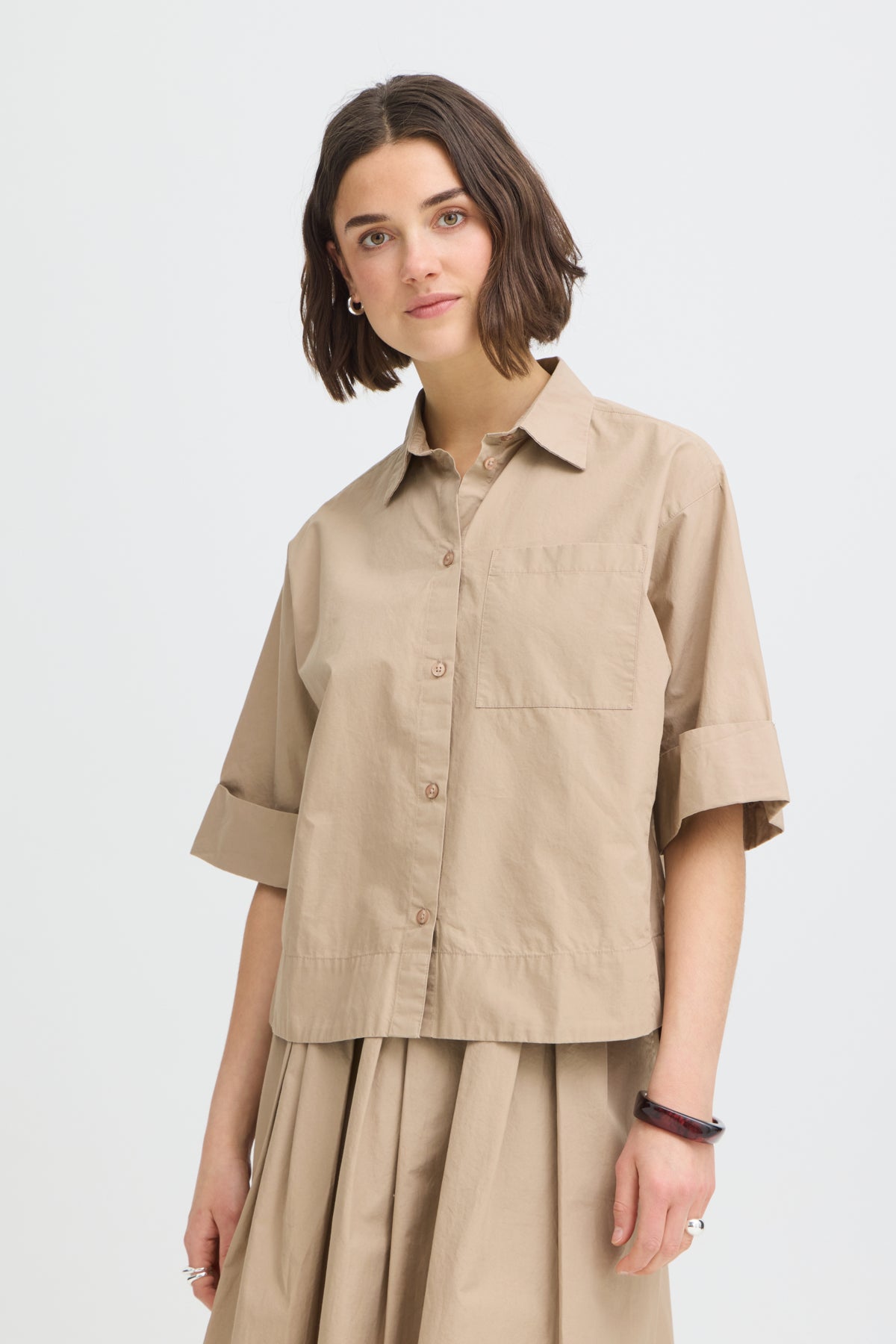 Fransa FRGITI SHIRT 1, SAVANNAH TAN