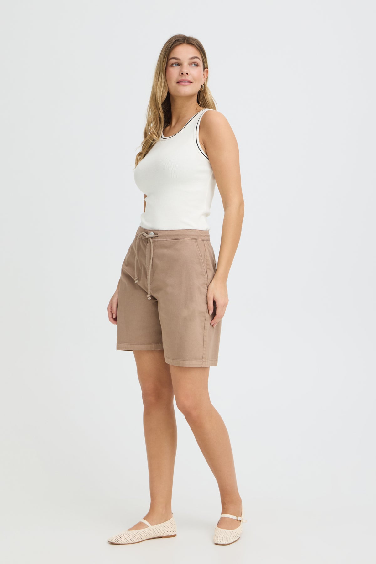 Fransa FRHOZANA TOP 2, WHITE W. BLACK STRIPE