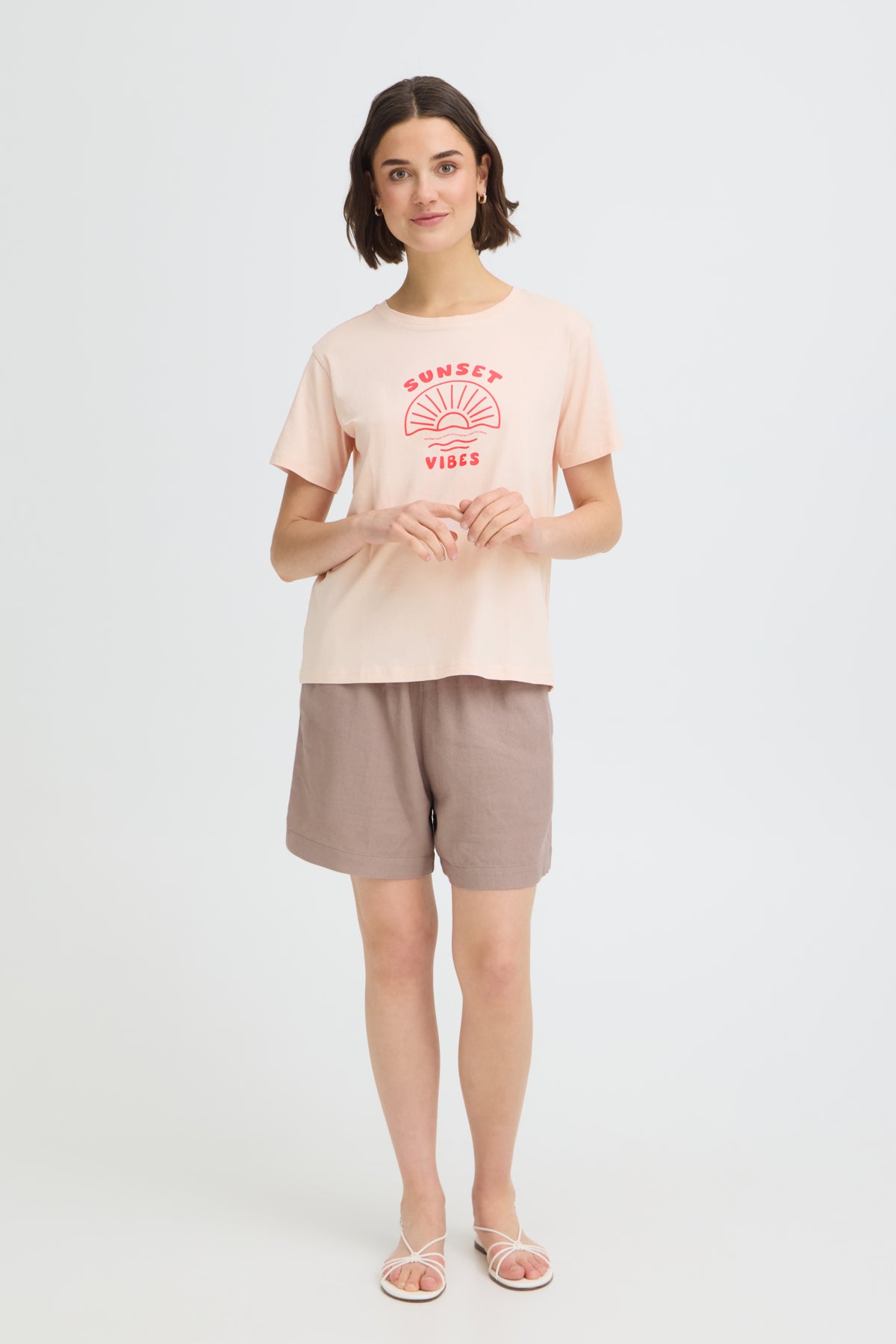 Fransa FRZELDA TEE 1, SUNSET - LOTUS