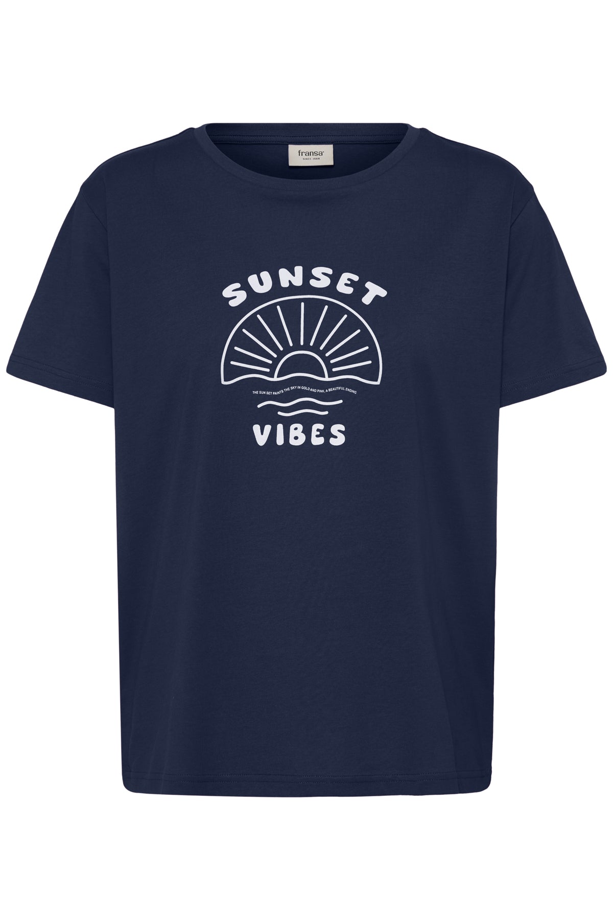 Fransa FRZELDA TEE 1,  SUNSET NAVY