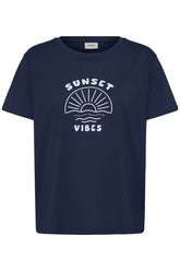 Fransa FRZELDA TEE 1,  SUNSET NAVY